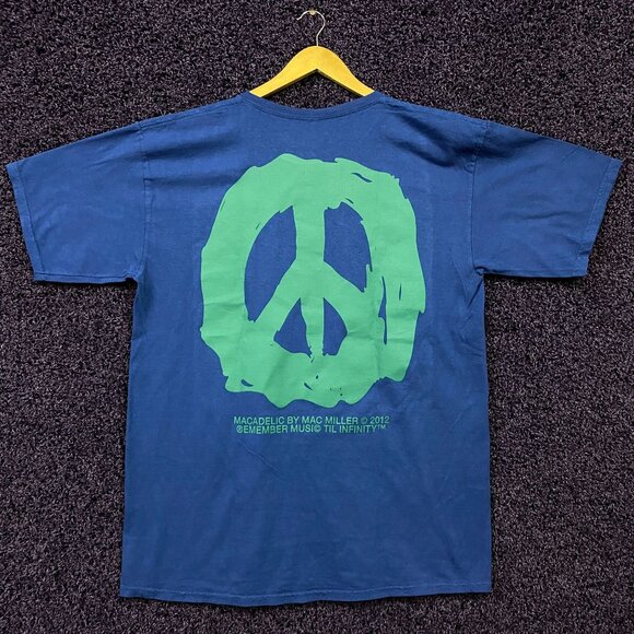 Mac Miller Macadelic Peace Sign Tshirt size extra large - Picture 1 of 5